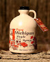 Half gallon of our delicious maple syrup in a convenient plastic container.